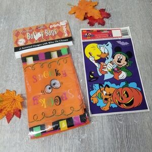 Disney Halloween Window Clings Plus Halloween Treat Bakery Bags